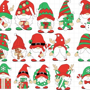 Christmas Gnome Bundle SVG\ Christmas Decor\ Christmas Gnome Ornaments Svg\ Gnomes Sign\ Laser Cut\ Glowforge Svg\ Files for CriCut