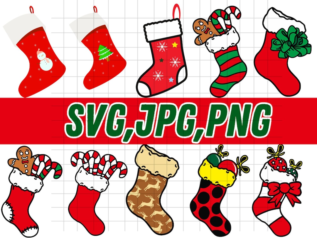 Christmas Socks Svg Christmas Tree Svg Christmas Ornament - Etsy