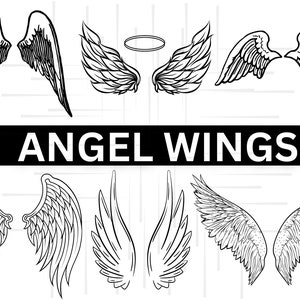 Angel Wings Svg\ Angel Wings Png\ Angel Wings Clipart\ Angel In Heaven Svg\ Angel Wings Cut File\ Svg Files For Cricut