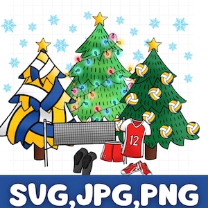Christmas Trees Png\ Volleyball Christmas Trees\ Volleyball Png\ Volleyball Tree Merry Christmas\ Christmas\ Digital Download\ Sublimation
