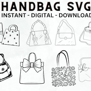 Bolso svg, Silueta de bolso, Bolso de mujer svg, Bolso de mujer svg, Silueta de bolso de mujer, Bolso png
