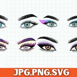 Schöne Augen geschnitten SVG-Datei