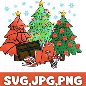 Christmas Trees Png\ Basketball Christmas Trees\ Basketball Png\ Basketball Tree\ Merry Christmas\ Christmas\ Digital Download\ Sublimation