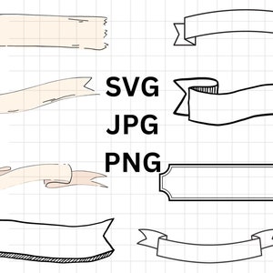 Banner Svg Bundle\ Banner Clipart\ Banner Png\ Banner Vector\ Banner Outline\ Ribbon Svg\ Ribbon Banner Svg\ Banner Cut File\ Banners Svg