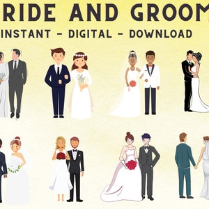 Braut und Bräutigam Clipart , Hochzeit Tag Clipart PNG , Braut und Bräutigam Silhouette , paar svg , Braut Teil svg , Hochzeit Einladungskarte svg
