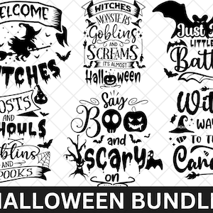 Halloween Quotes SVG Bundle\ Funny Halloween Quotes\ Halloween Svg\ Halloween Decor\ Funny Halloween Shirt Svg\ Halloween Png\ Ghost Svg.