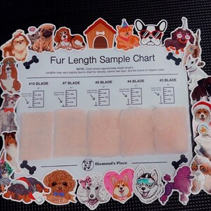 Groomer’s Hair Chart (Regular Blades) (Pink Furr)