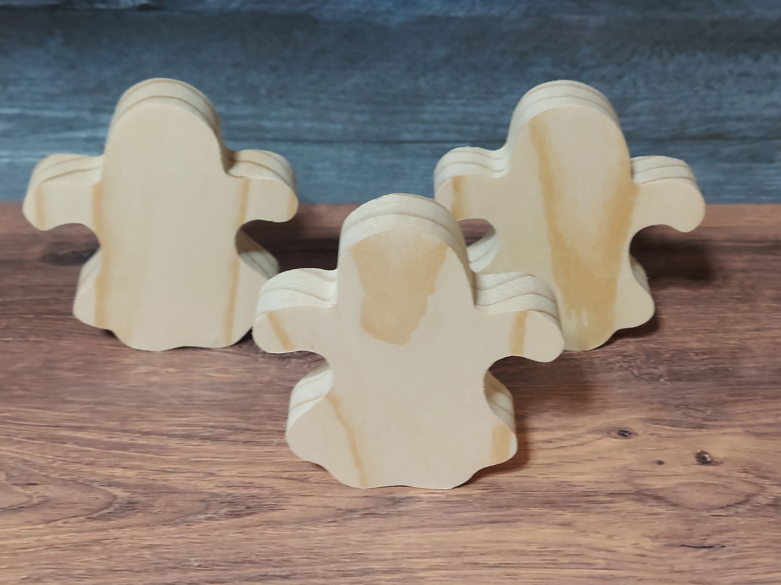 48 Sets Unfinished Gnome Wooden Ornament Crafts Hanging