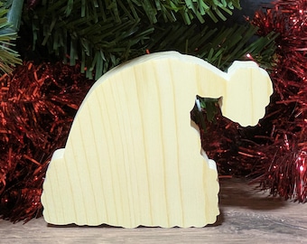 Recorte de gorro de Papá Noel de madera sin terminar. Figura navideña de pie. Adorno de gorro de duende de madera. Decoración navideña rústica. Letrero navideño DIY.