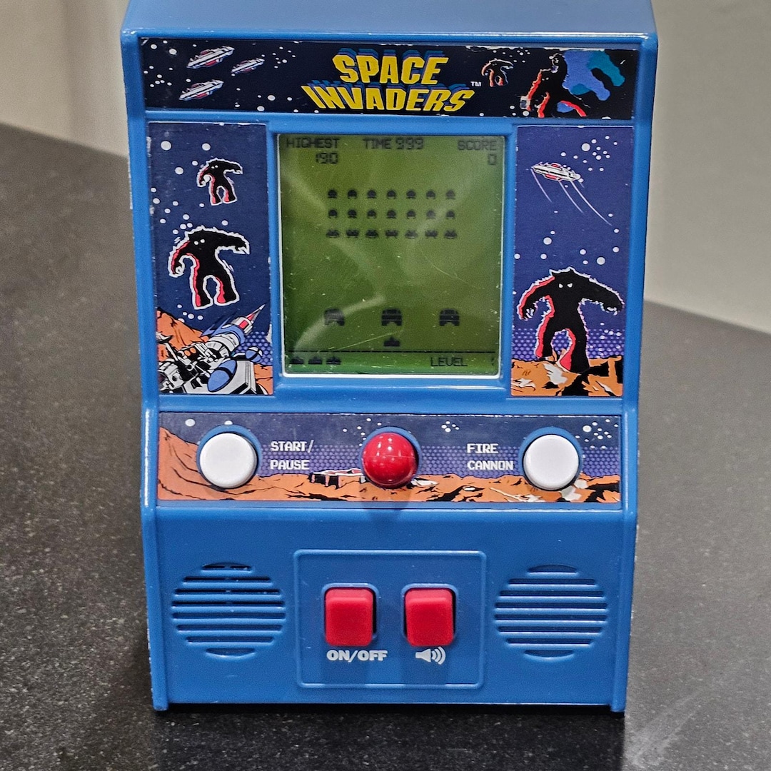Invaders Led Handheld Space Invaders 2016 Handheld Classic Mini Arcade Game Basic Fun Taito ...