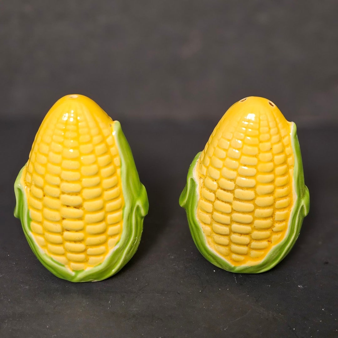 Vintage Ceramic Corn on the Cob Salt and Pepper Shaker Set - Etsy