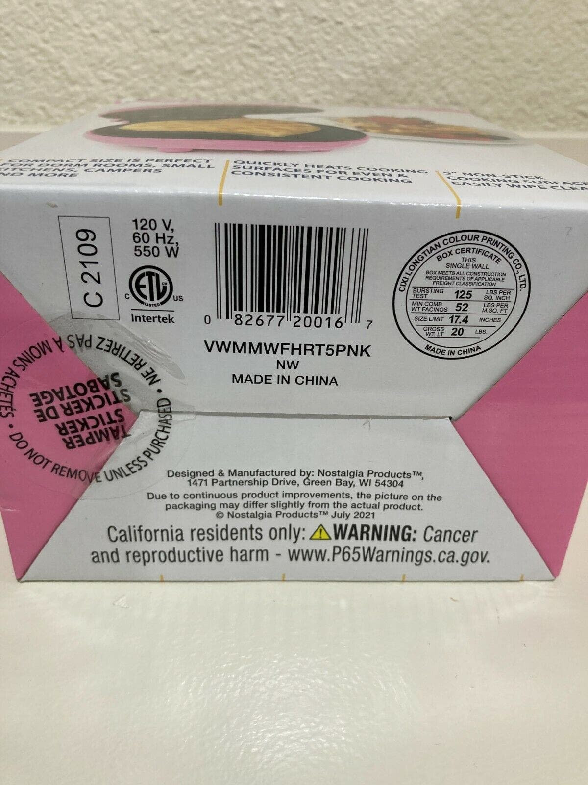 Nostalgia My Mini Heart Waffle Maker, Pink Etsy