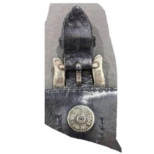 Brighton Vintage Croc svart läder Hobo-väska bild 10