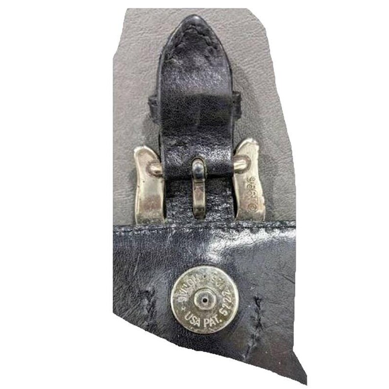 Brighton Vintage Croc svart läder Hobo-väska bild 10