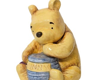 Winnie Puuh Keramik-Spardose, Honigtopf-Figur, Vintage-Stil, 8,5 Zoll