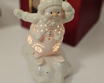 Lenox Sneeuwpop verlichte sculptuur