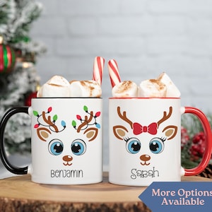 Kids Hot Cocoa Mug, Custom Christmas Mug, Custom Hot Cocoa Mug, Christmas Hot Chocolate Mug, Kids Christmas Mug, Christmas Mug Set, Kids Mug
