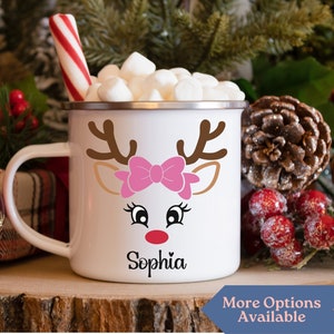 Kids Hot Cocoa Mug, Custom Christmas Mug, Custom Hot Cocoa Mug, Christmas Hot Chocolate Mug, Kids Christmas Mug, Christmas Mug Set, Kids Mug