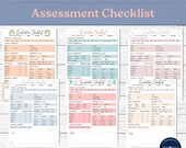 School Psychologist Assessment Checklist, Educational Diagnostician Evaluation Cover Page, Printable School Psych Testing Checklist Page