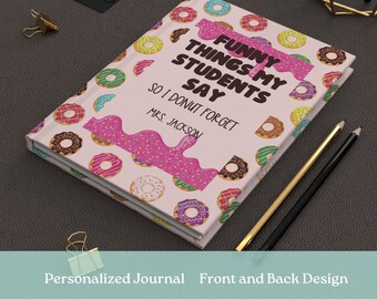 Personalized Teacher Journal, Teacher Memory Book, Teacher Appreciation Gift, Teacher Notebook, New Teacher Gift, Teacher Keepsake Journal
