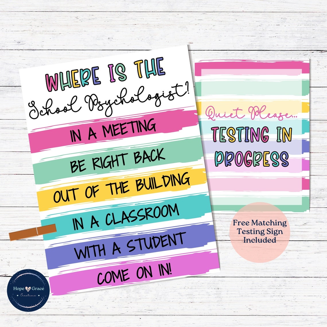 School Psychologist Door Sign, Where is the School Psych Sign, School ...