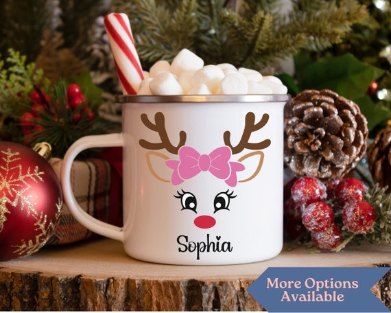 Kids Hot Cocoa Mug, Custom Christmas Mug, Custom Hot Cocoa Mug, Christmas Hot Chocolate Mug, Kids Christmas Mug, Christmas Mug Set, Kids Mug