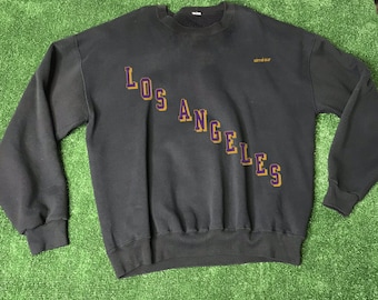 Los Angeles Basketball Sweatshirt, Vintage Style LA Crewneck Sweater, Retro Lakers Sweatshirt, Basketball Gift for Him, Gift for Her