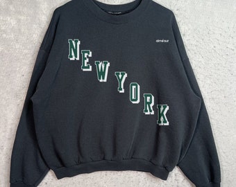 New York Football Sweatshirt, Vintage NYC Football Crewneck, Retro 90s NFL Sweatshirt, Big Apple Sweatshirt, Fantasy Football Gift
