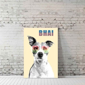 Indian Desi Wand Kunstdruck Poster - Bhai | Wanddeko | Desi Art | Einweihungsparty Geschenk | Pop Art | Druckbarer digitaler Download