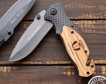Personalized Knife: Groomsmen Gift, Custom Engraved Wedding Favor