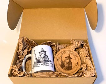 Coffret cadeau avec tasses : LOTR - Cadeaux pour papa - cadeaux pour hommes - Noël - fantastique - film - livre
