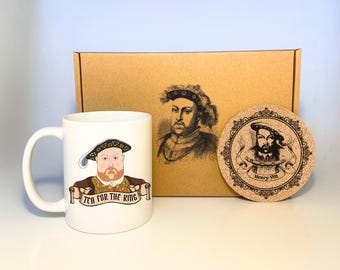 Coffret cadeau tasse Henry VIII - Cadeau roi Tudor