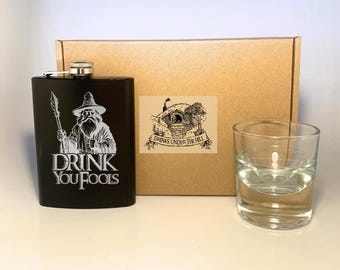 LOTR flasque et coffret gobelet - Cadeaux pour papa- cadeaux pour frère- cadeaux pour petit ami - Noël
