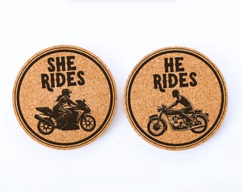 Ensemble de sous-bocks Motor Biker en liège : cadeau pour elle et lui