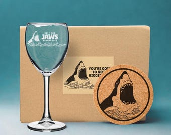 Coffret cadeau verre à vin et sous-verre : faites-vous plaisir - 50e anniversaire- Noël