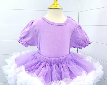 Personalized Princess Sofia Birthday Tutu Outfit For Girls, 1st 2nd 3rd Custom Tutu Set.