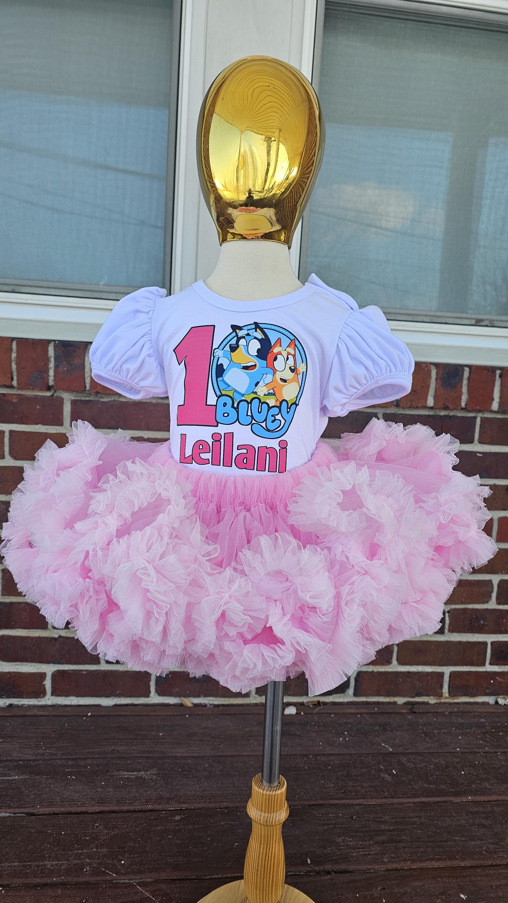 Blue Tutu Birthday Outfit