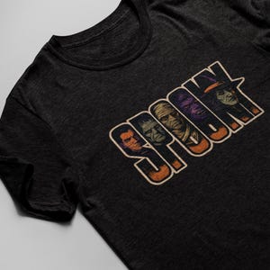 Monster Mash Tee: Spooky Dracula, Frankenstein, Mummy, Wolfman and Witch Shirt