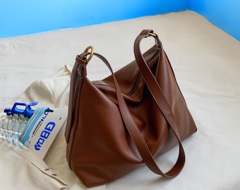 Large Soft Leather Crossbody Bag - Large Shoulder Bags