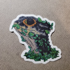 Red Eyed Crocodile Skink Sticker