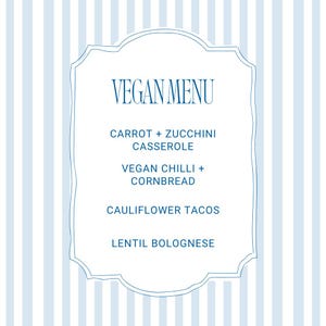 Menu du dîner végétalien Repas végétaliens sélectionnés Menu végétalien Dîner végétalien en famille