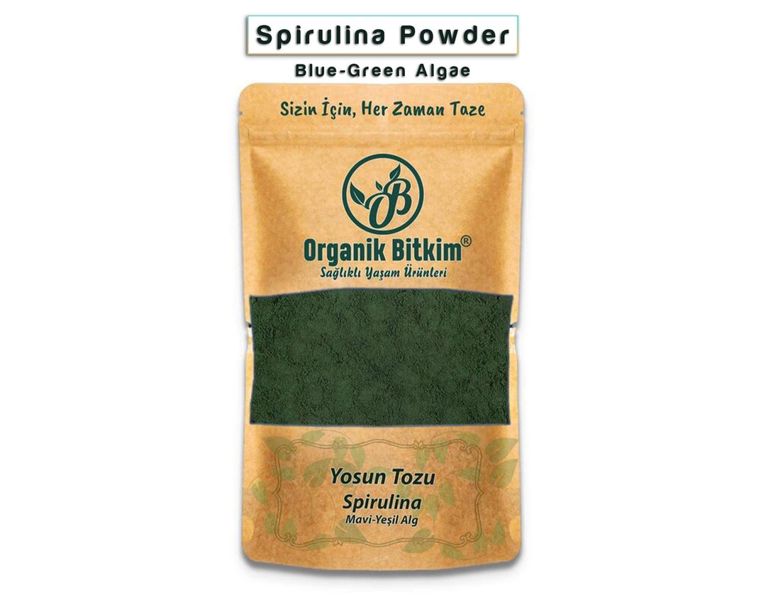 Natural Spirulina Powder blue Green Algae Etsy