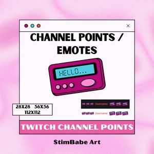 90's Beeper Pager Twitch Channel Point / Emote