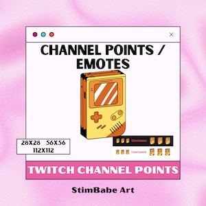 90's Game Boy Twitch Channel Point / Emote