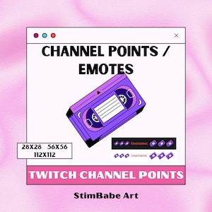 90's VHS Tape Twitch Channel Point / Emote