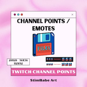90's Floppy Disk Twitch Channel Point / Emote