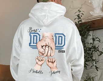 Felpa con cappuccio personalizzata per papà, regalo personalizzato per la festa del papà