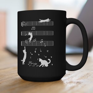 Musician Cat Lover Mug, Cute Piano Player Mug, Musician Mug Gift, Piano Lover Coffee Mug Musician Pianist Cat Gift Musician Gift Pianist Mug