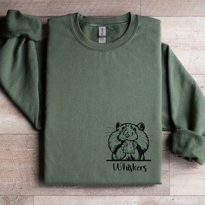 Hamster Sweatshirt, Custom Hamster Lover Sweatshirt, Cute Hamster Sweater Gift, Personalized Shirt, Cute Pet Hamster, Animal Sweatshirt Gift