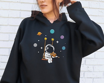 Astronaut Violinist Hoodie: Music Lover Gift